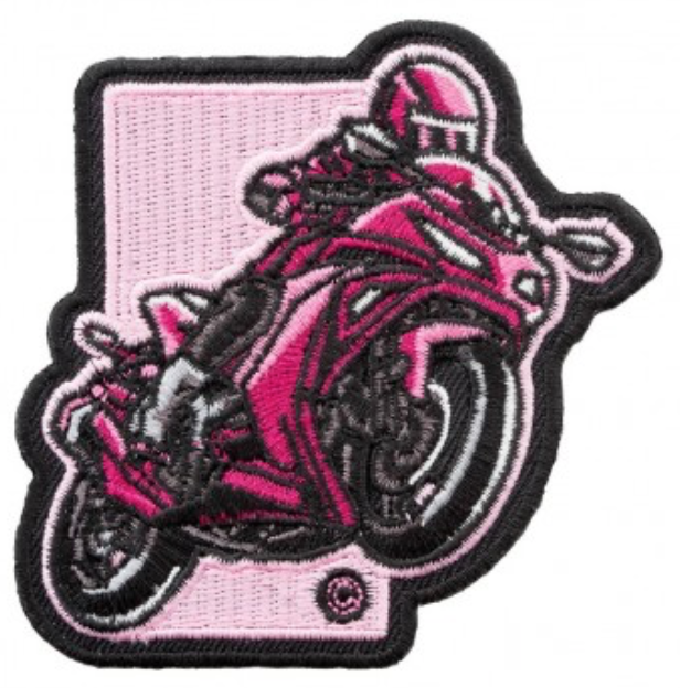 Lady Rider Motorcycle Patch